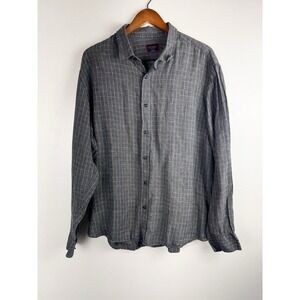 Untuckit Men's 100% Linen LongSleeve Button-Up Shirt Sz XXL Resort Wear Vacation